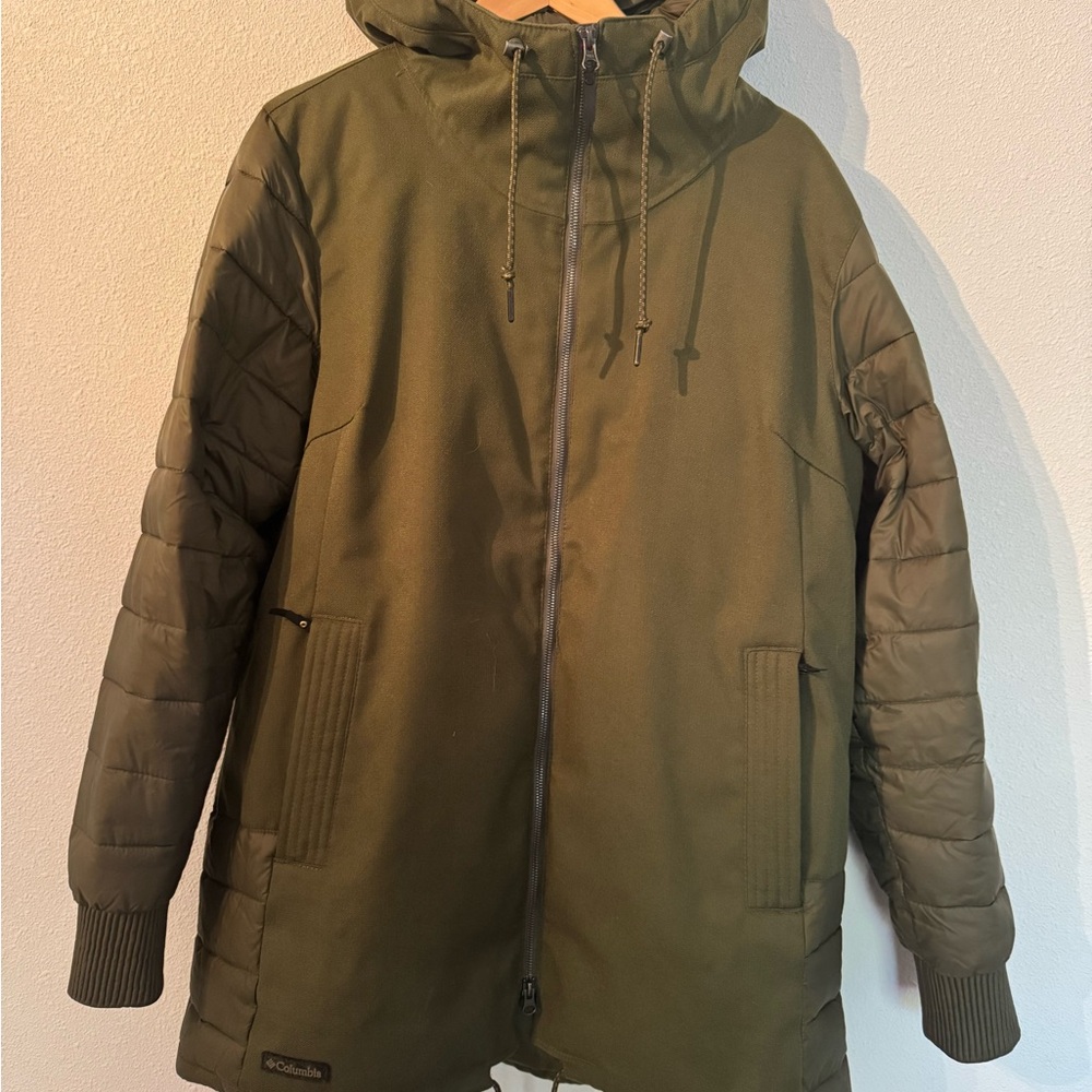 Columbia Women's Olive Boundary Bay Hybrid Jacket size XL